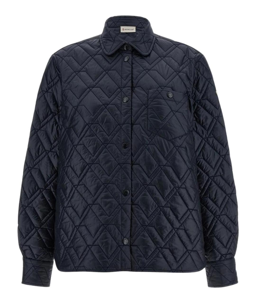 MONCLER Темно-синяя куртка, фото 1