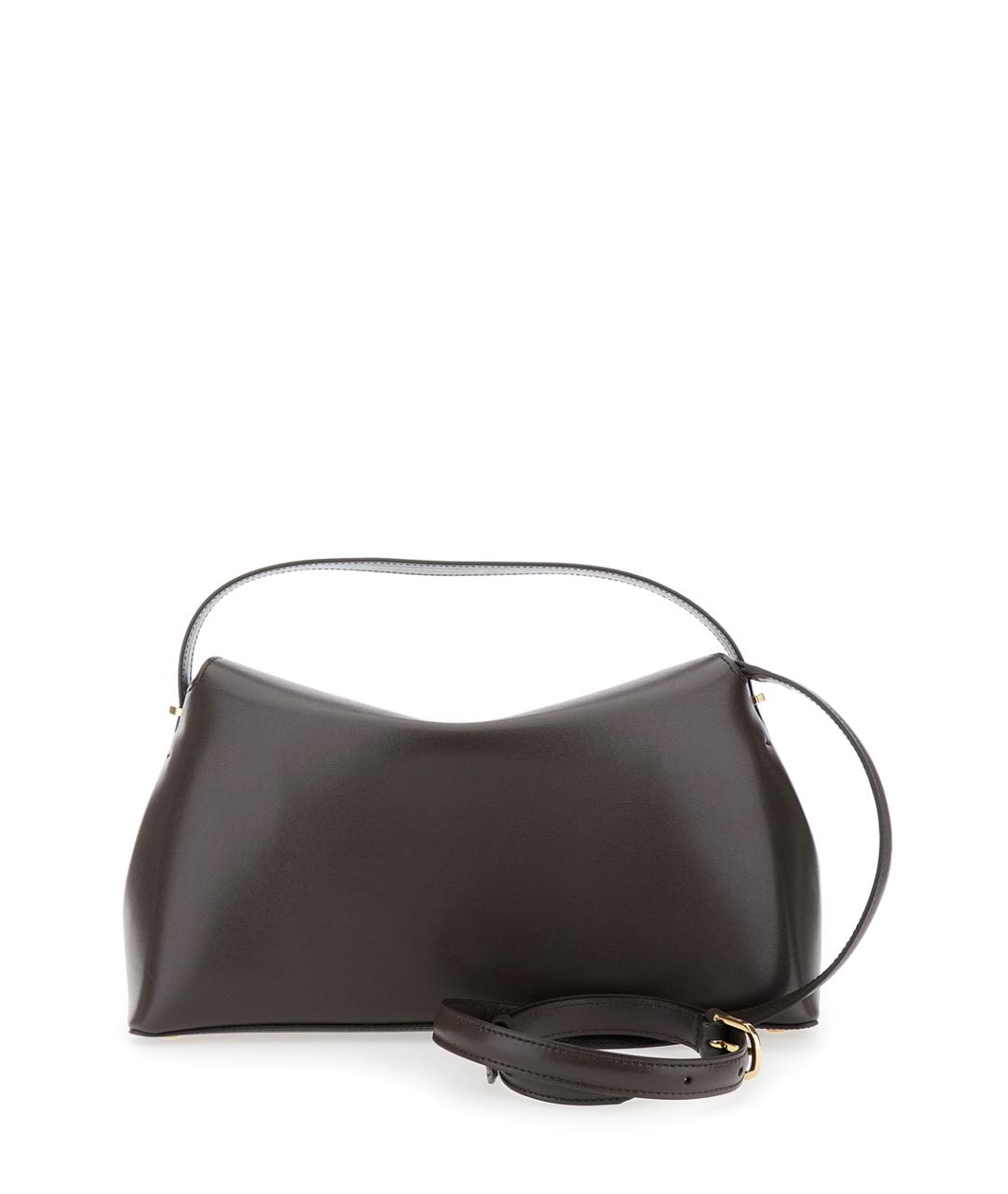 TOTEME Коричневая кожаная сумка через плечо, фото 2