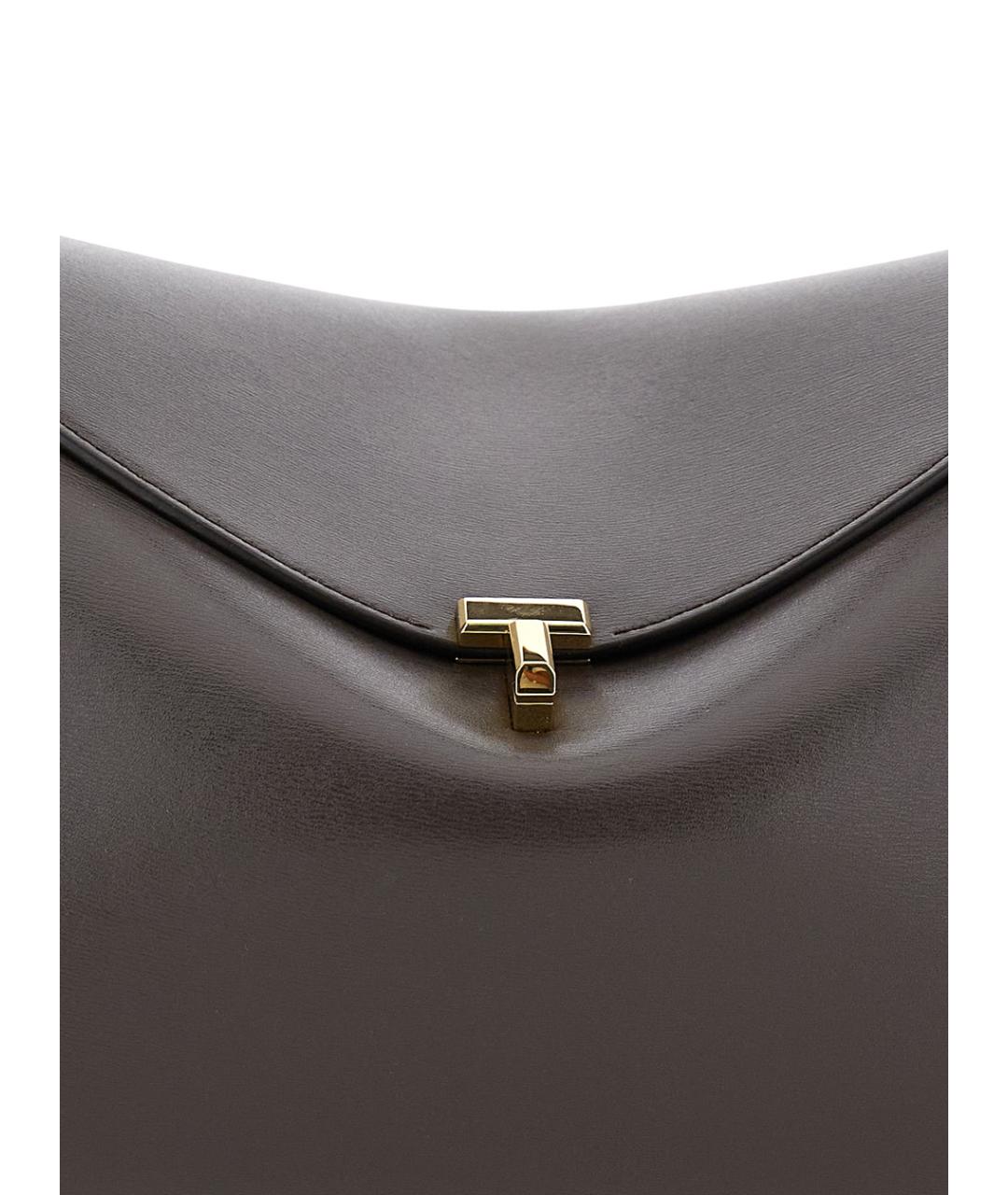 TOTEME Коричневая кожаная сумка через плечо, фото 3