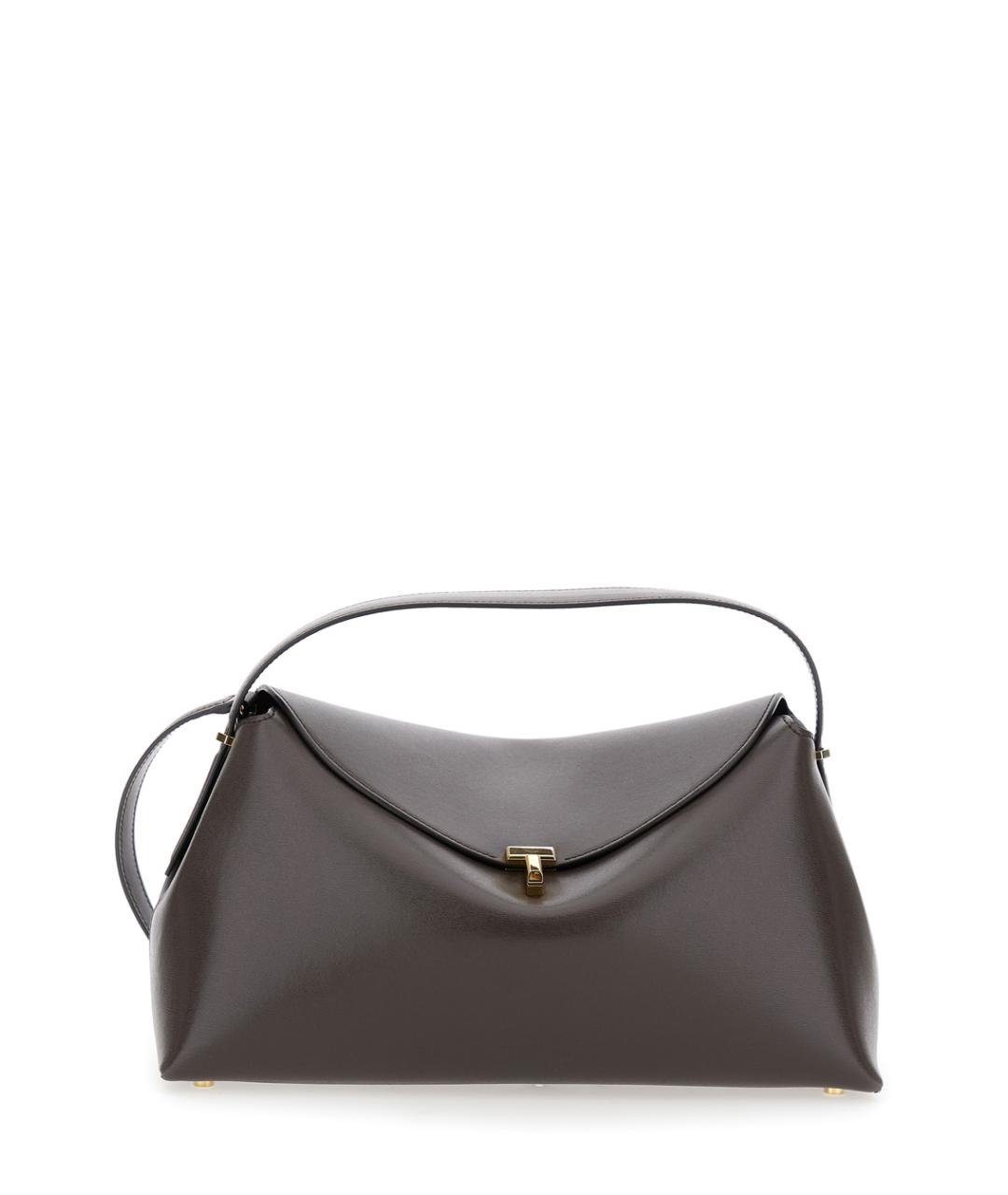 TOTEME Коричневая кожаная сумка через плечо, фото 1