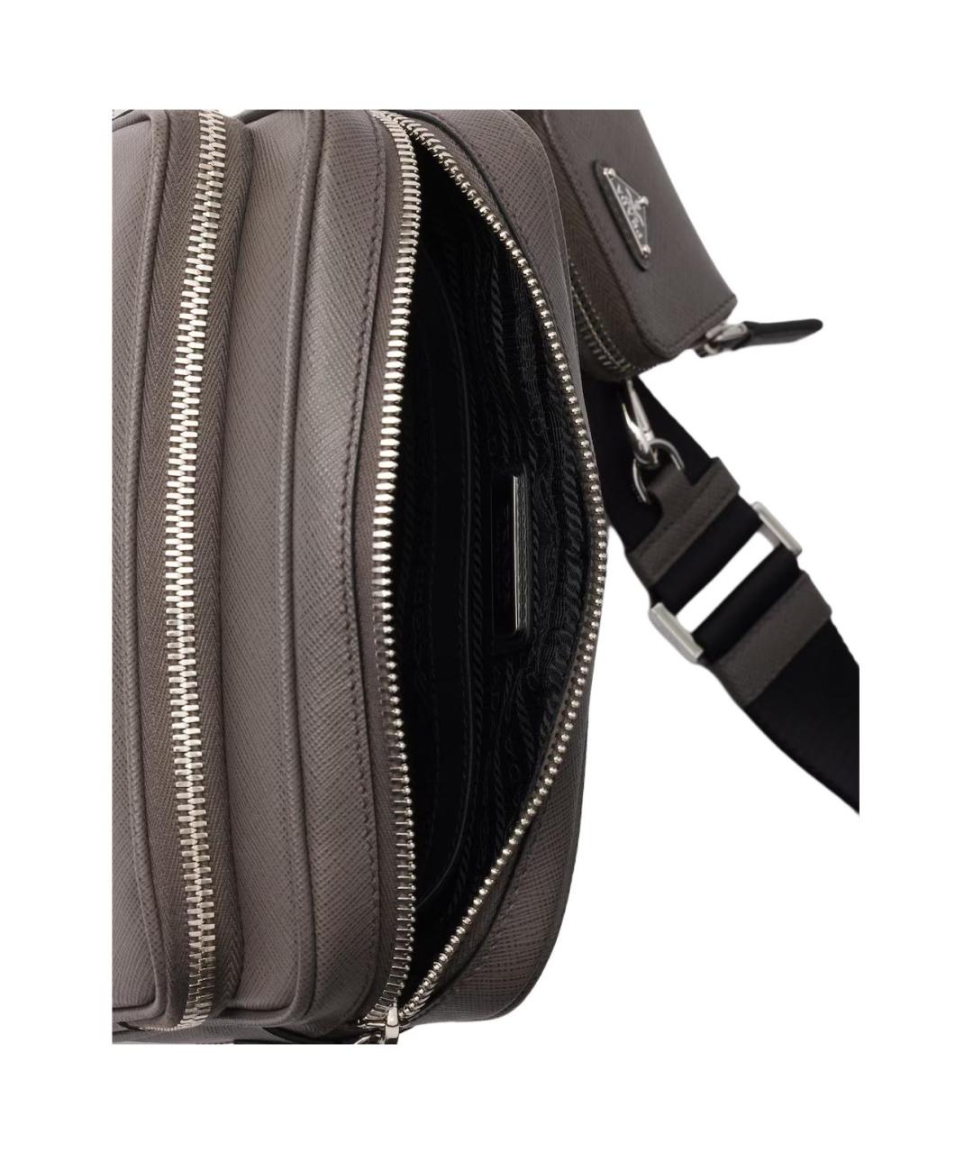 PRADA Антрацитовая сумка через плечо, фото 4
