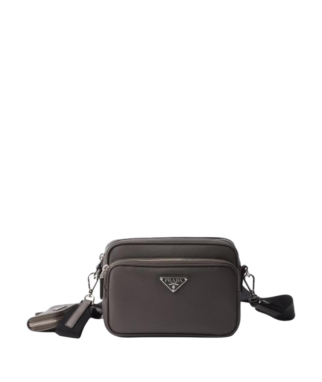 PRADA Антрацитовая сумка через плечо, фото 1
