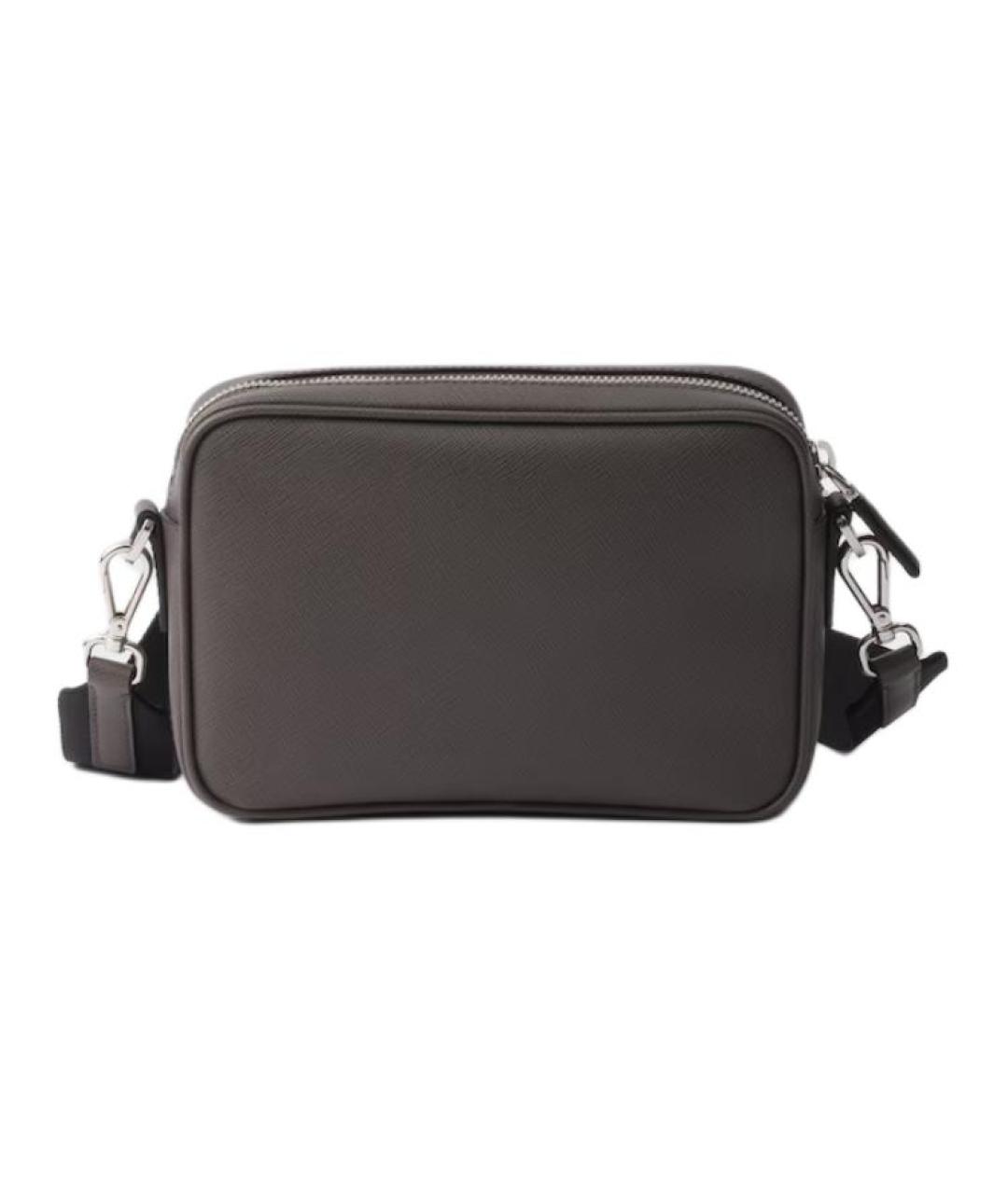 PRADA Антрацитовая сумка через плечо, фото 3