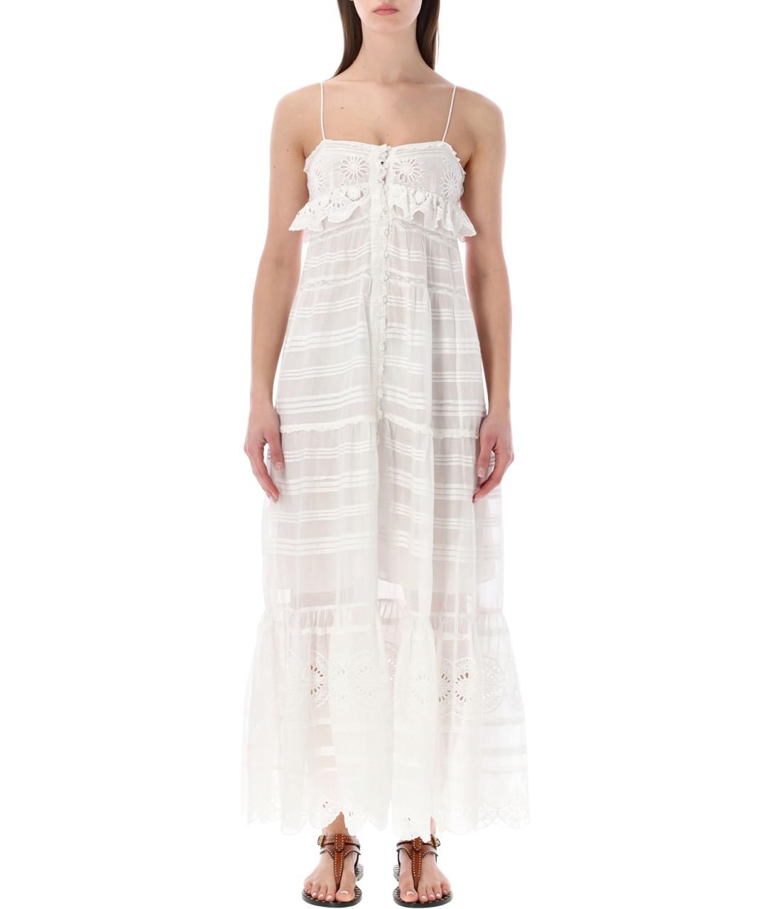 ISABEL MARANT ETOILE Белое хлопковое повседневное платье, фото 1