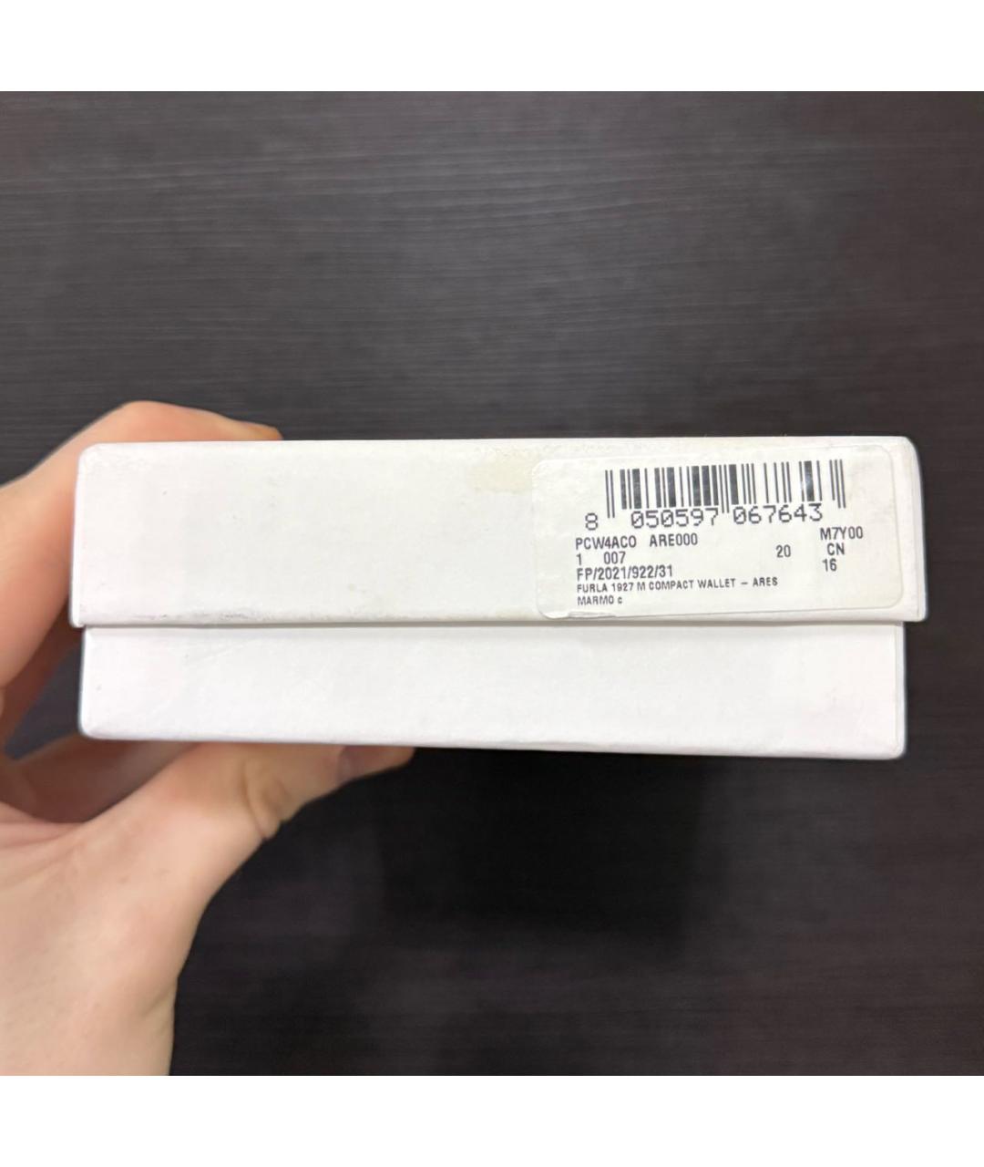 FURLA Бежевый кожаный кошелек, фото 5