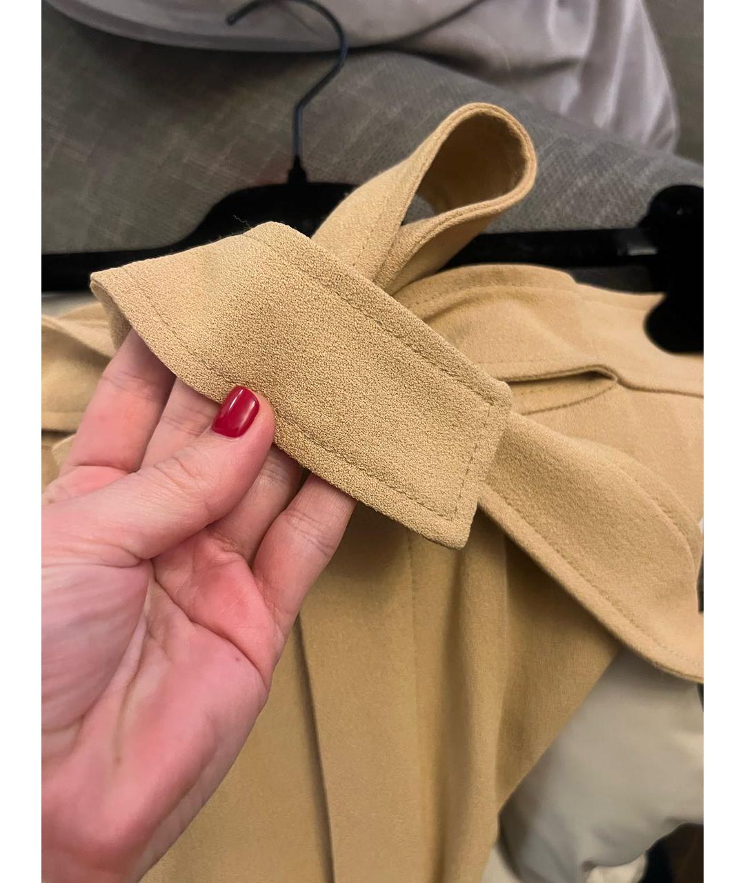 CHLOE Бежевые ацетатные брюки широкие, фото 7