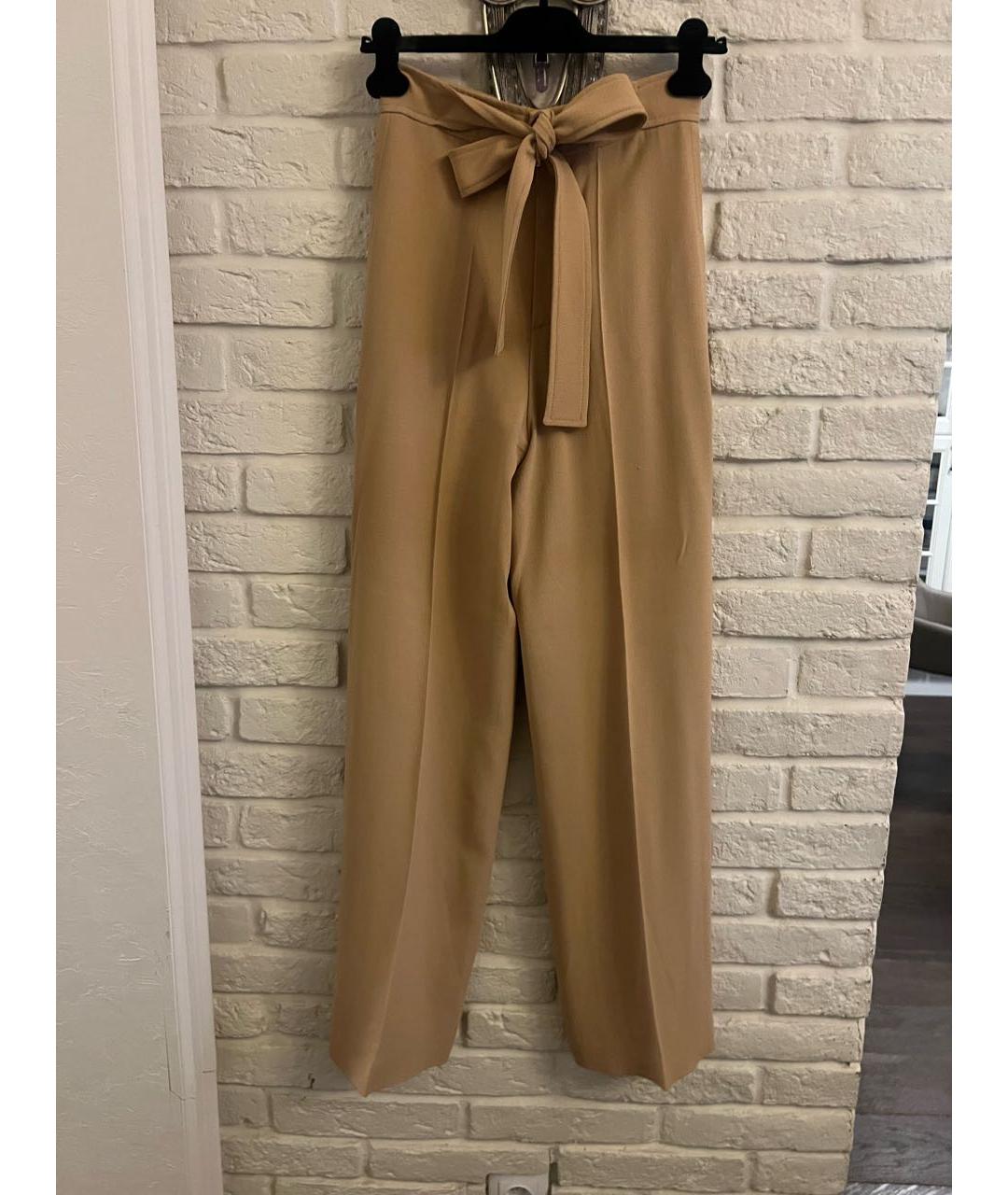 CHLOE Бежевые ацетатные брюки широкие, фото 9