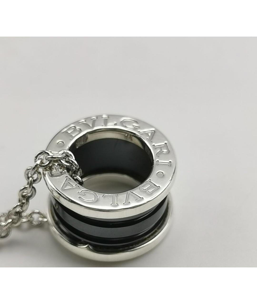 BVLGARI Черная серебряная подвеска, фото 5