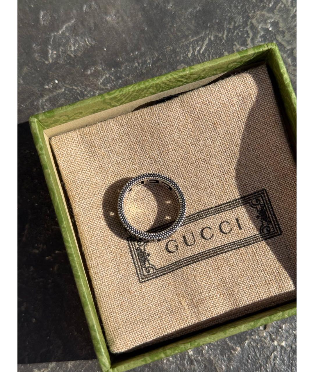 GUCCI Серебряное серебряное кольцо, фото 4