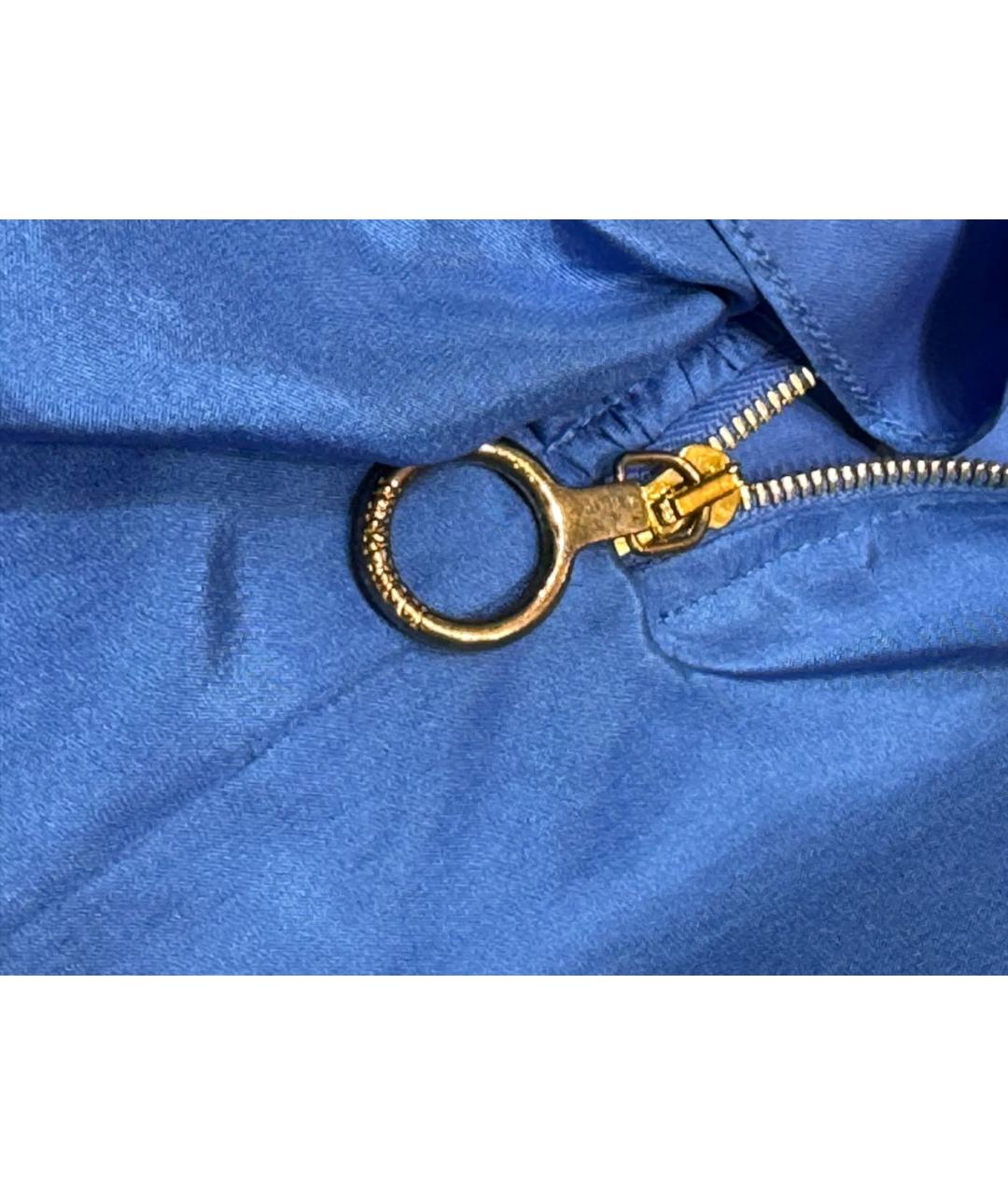 NINA RICCI Синяя шелковая блузы, фото 5