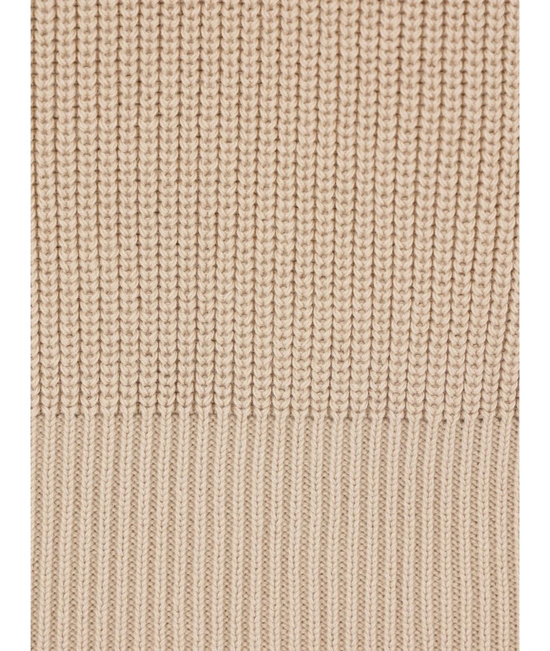 LARDINI Бежевый хлопковый джемпер / свитер, фото 4