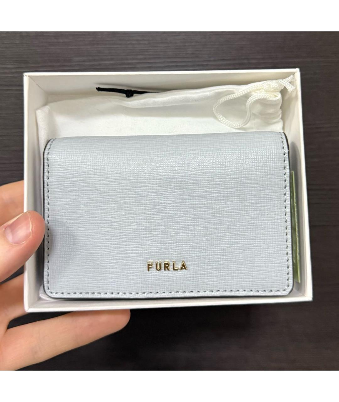 FURLA Бежевый кожаный кошелек, фото 4