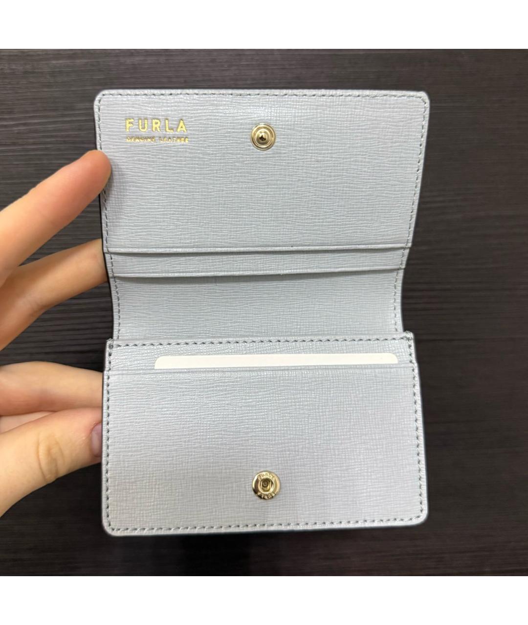 FURLA Бежевый кожаный кошелек, фото 3