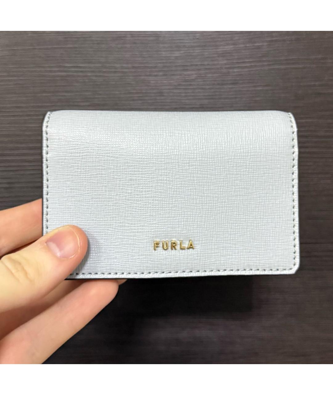 FURLA Бежевый кожаный кошелек, фото 6