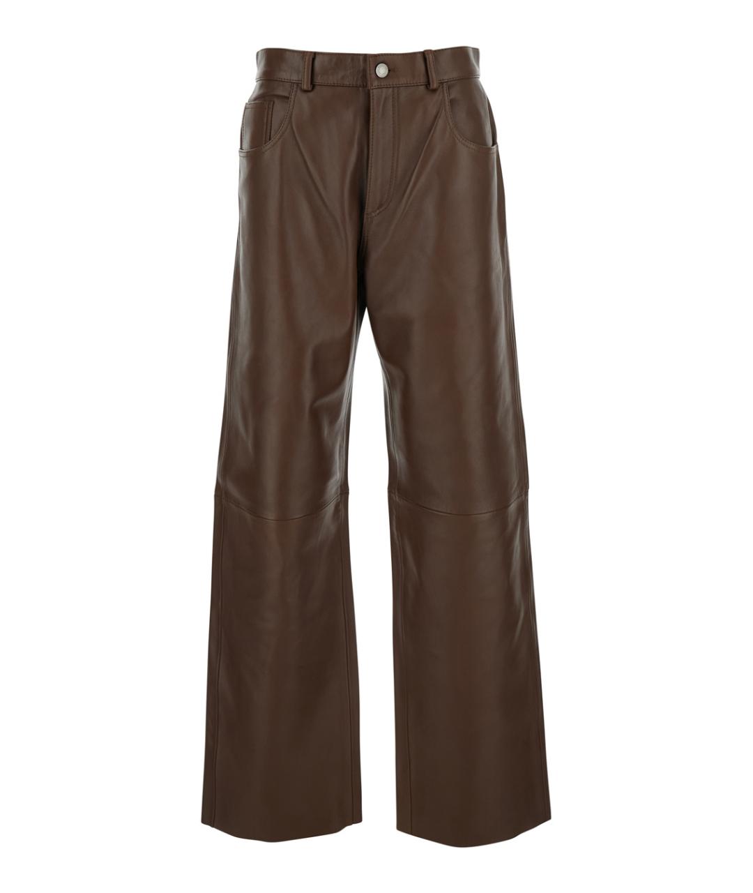 HAIKURE Коричневые прямые джинсы, фото 1