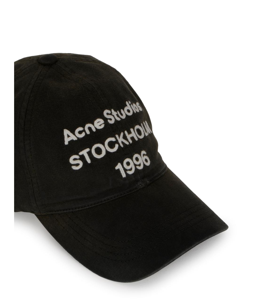ACNE STUDIOS Черная хлопковая кепка/бейсболка, фото 4