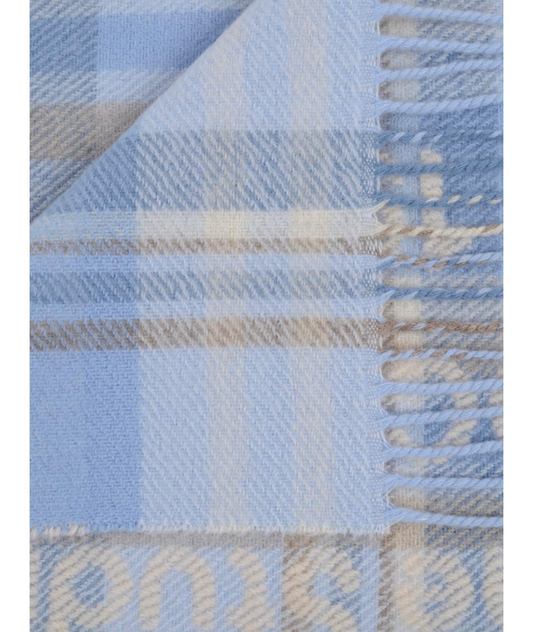 ACNE STUDIOS Синий шерстяной шарф, фото 2