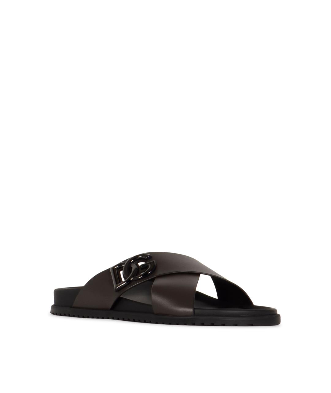 DOLCE&GABBANA Коричневые сандалии, фото 2