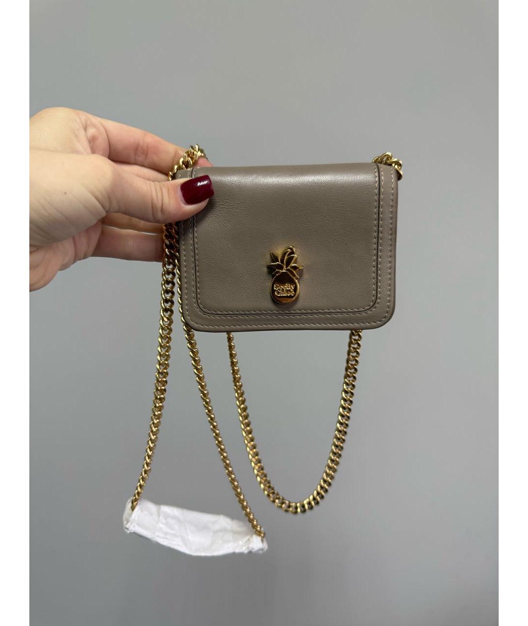 SEE BY CHLOE Бежевая сумка через плечо, фото 4