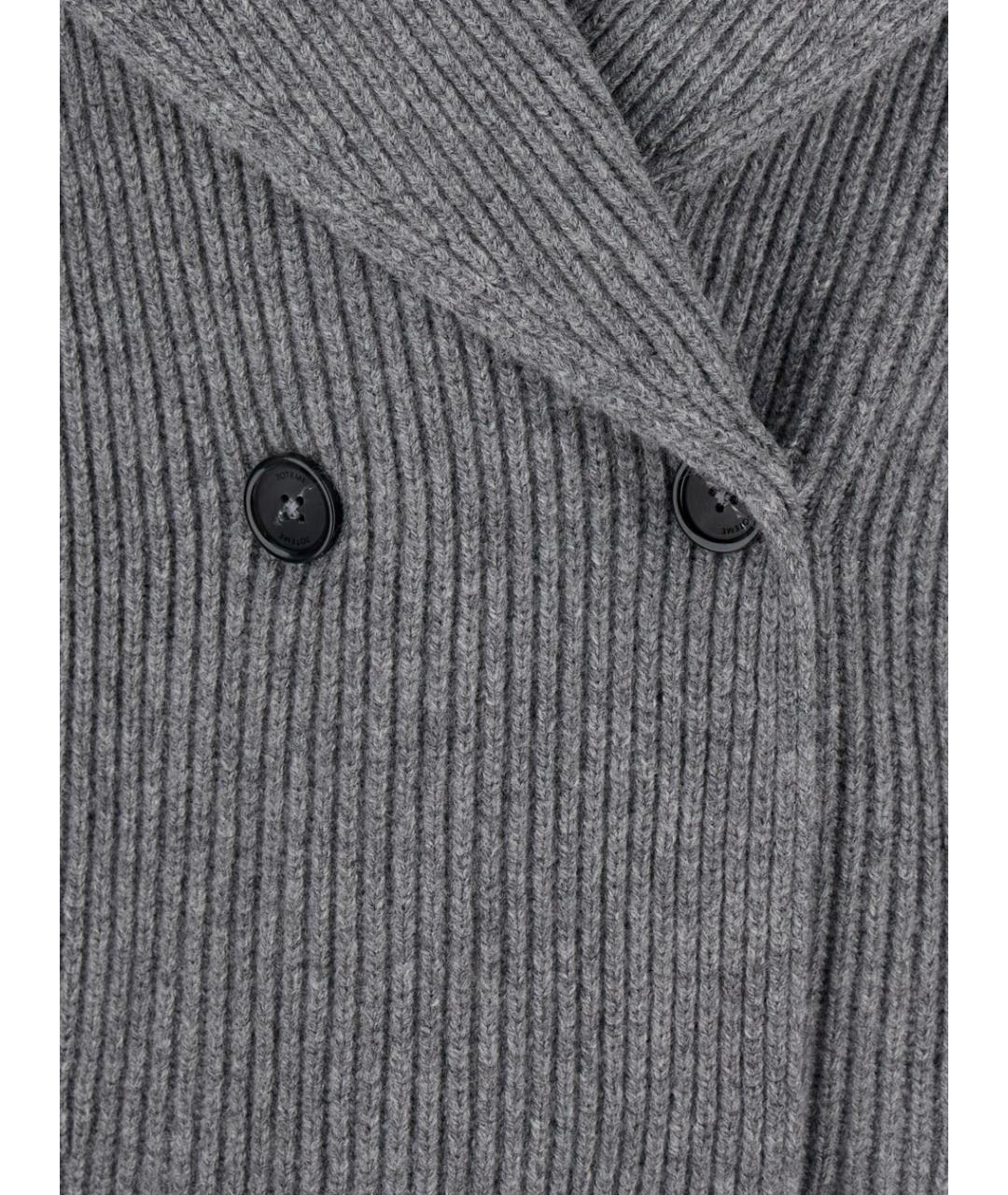 TOTEME Серый шерстяной кардиган, фото 3