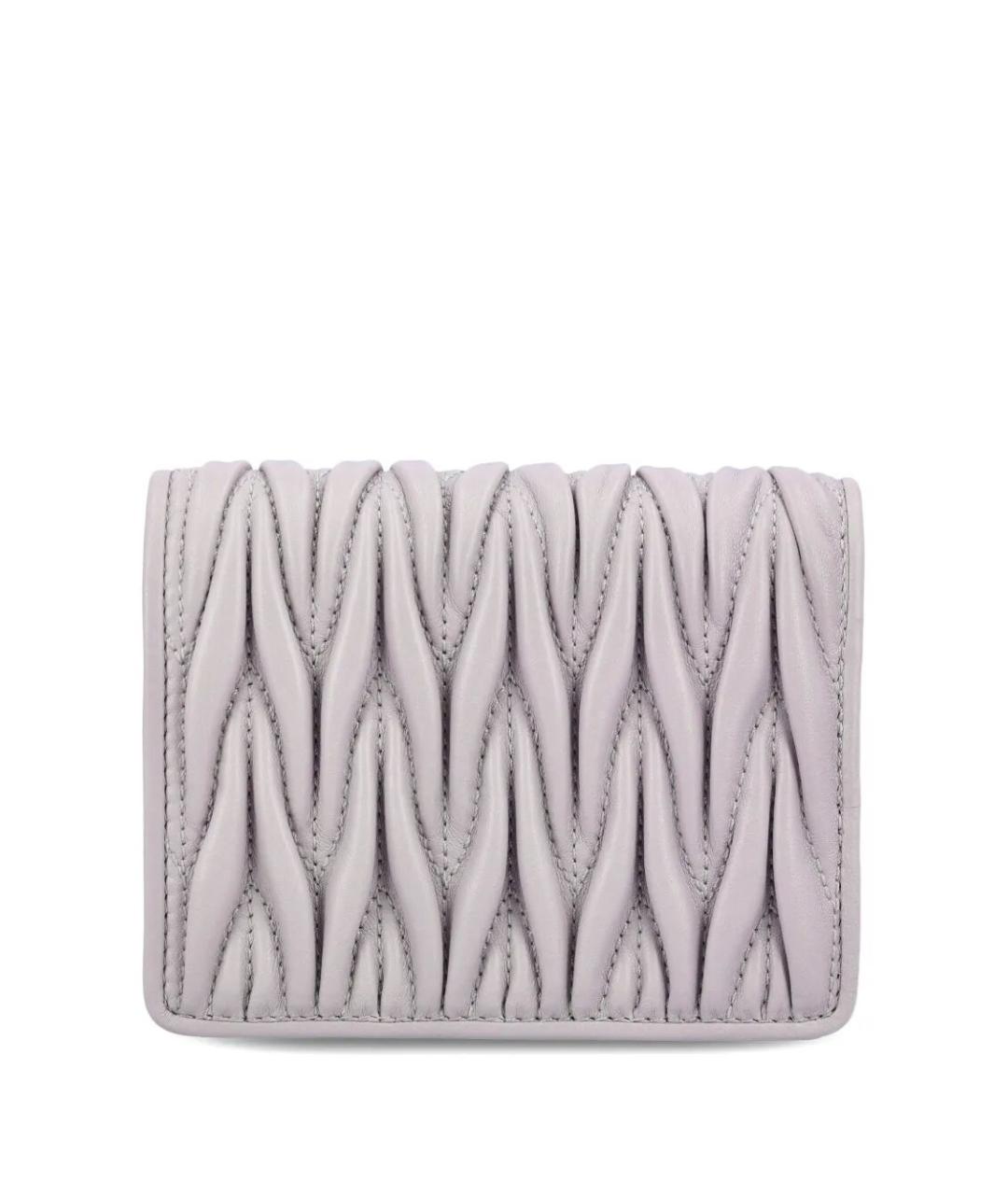 MIU MIU Фиолетовый кожаный кошелек, фото 2