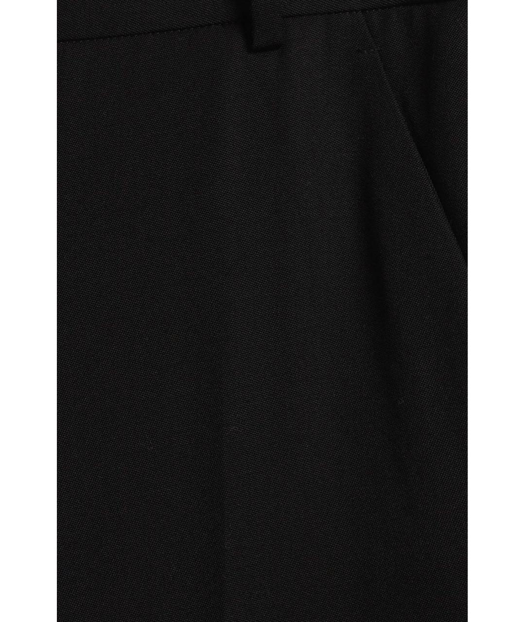 BALMAIN Черные шерстяные брюки широкие, фото 4