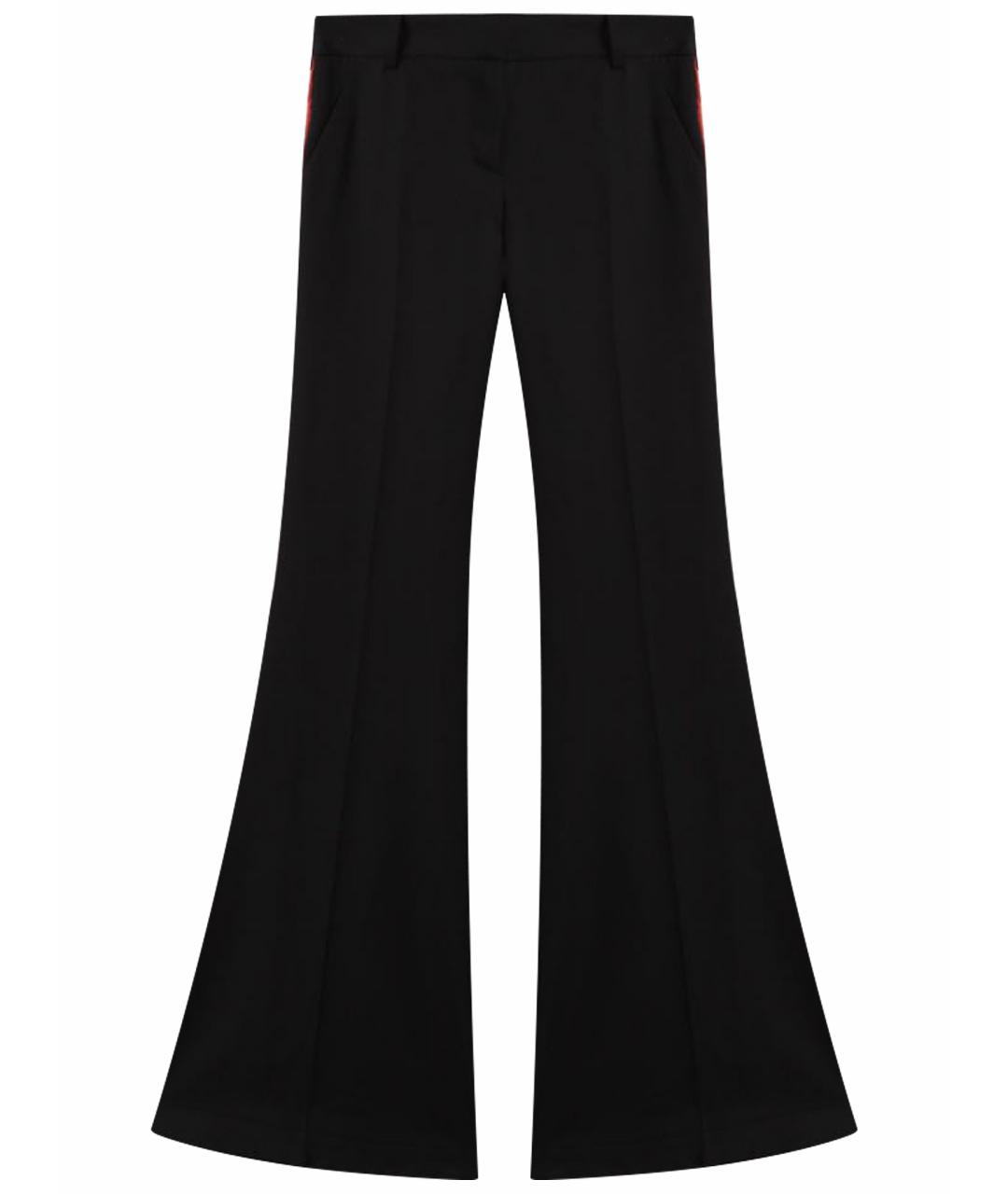 BALMAIN Черные шерстяные брюки широкие, фото 1