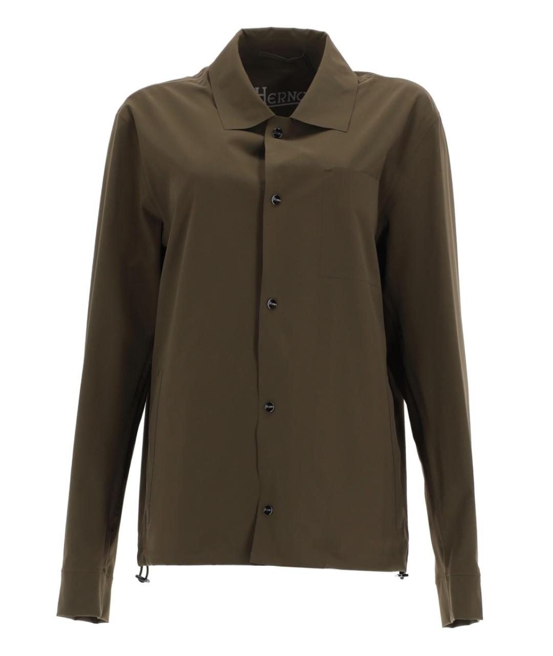 HERNO Хаки полиамидовая куртка, фото 1