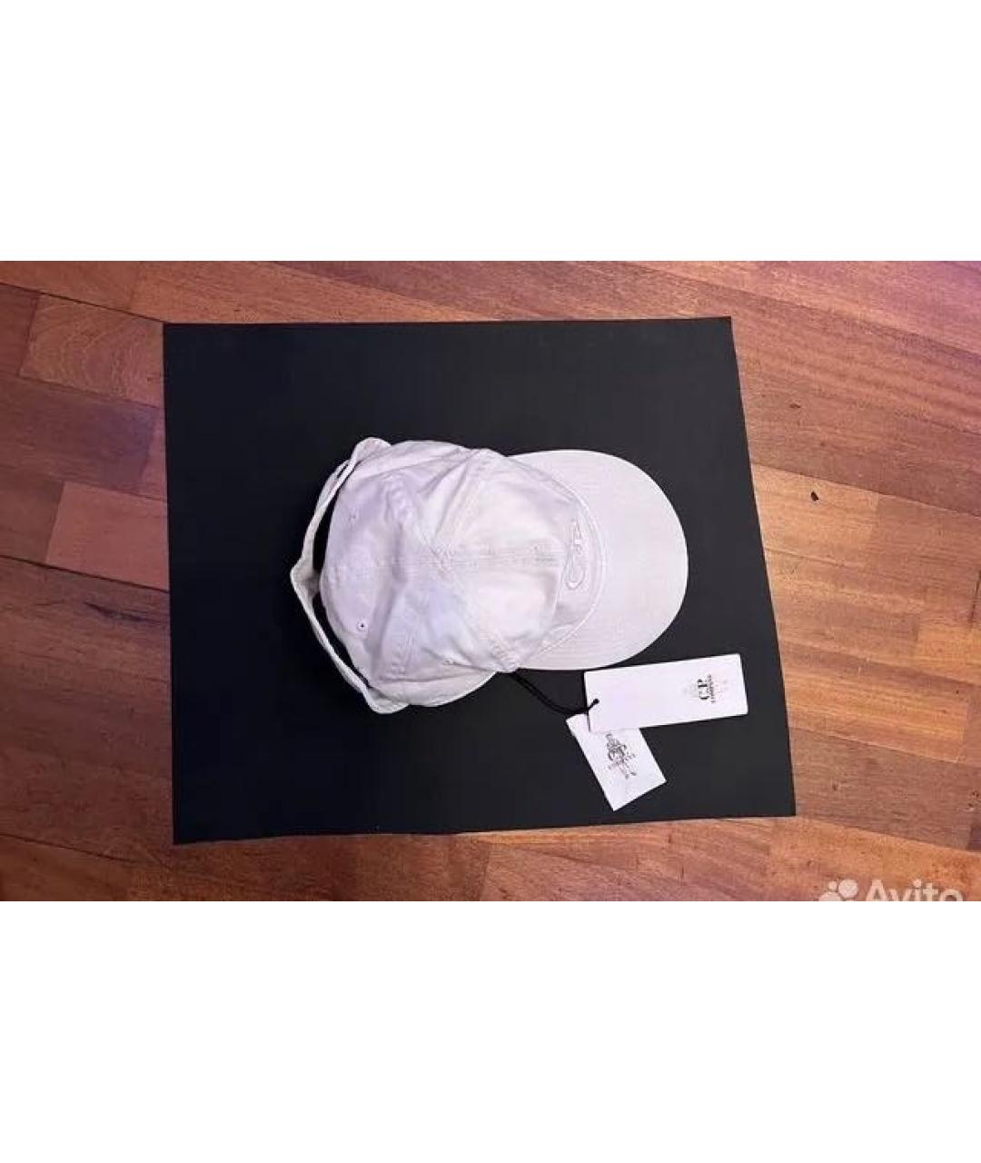 CP COMPANY Белая хлопковая кепка/бейсболка, фото 2