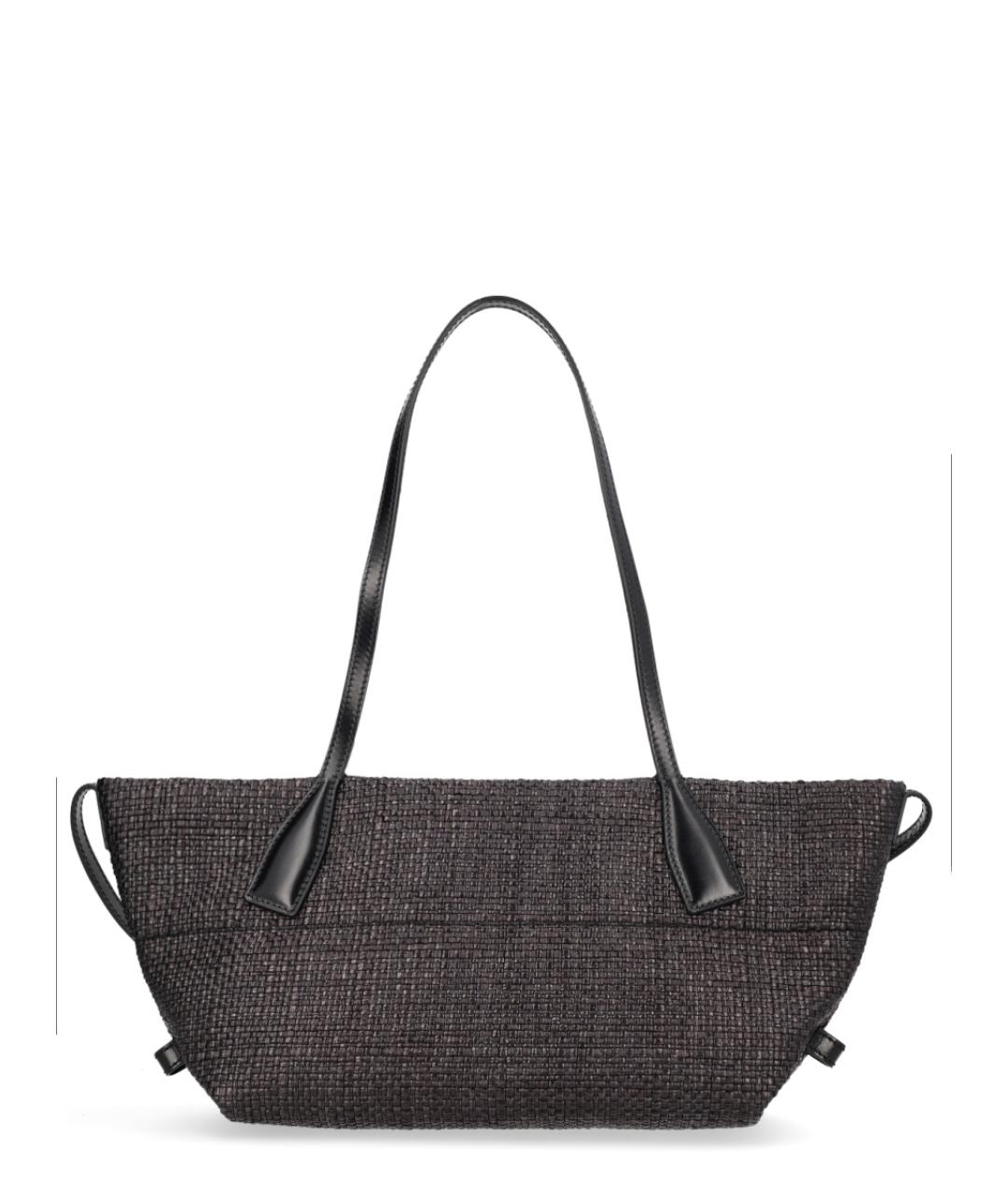 BALMAIN Черная пелетеная сумка тоут, фото 3