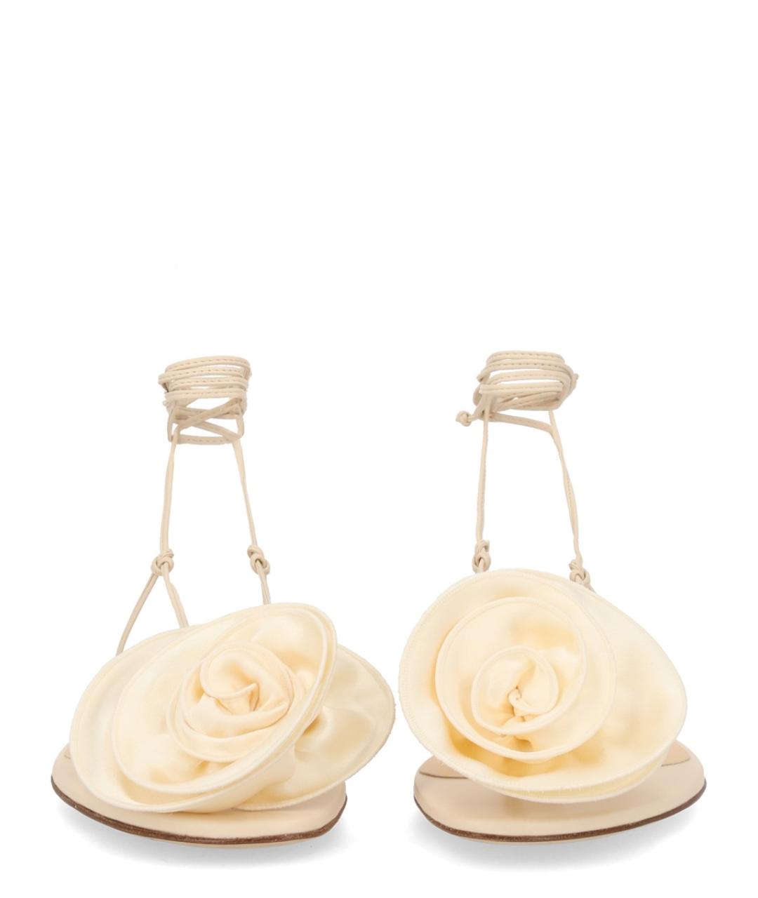 MAGDA BUTRYM Бежевые кожаные сандалии, фото 3