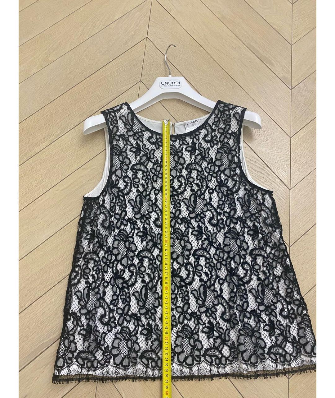 CHANEL Белая кружевная майка, фото 4