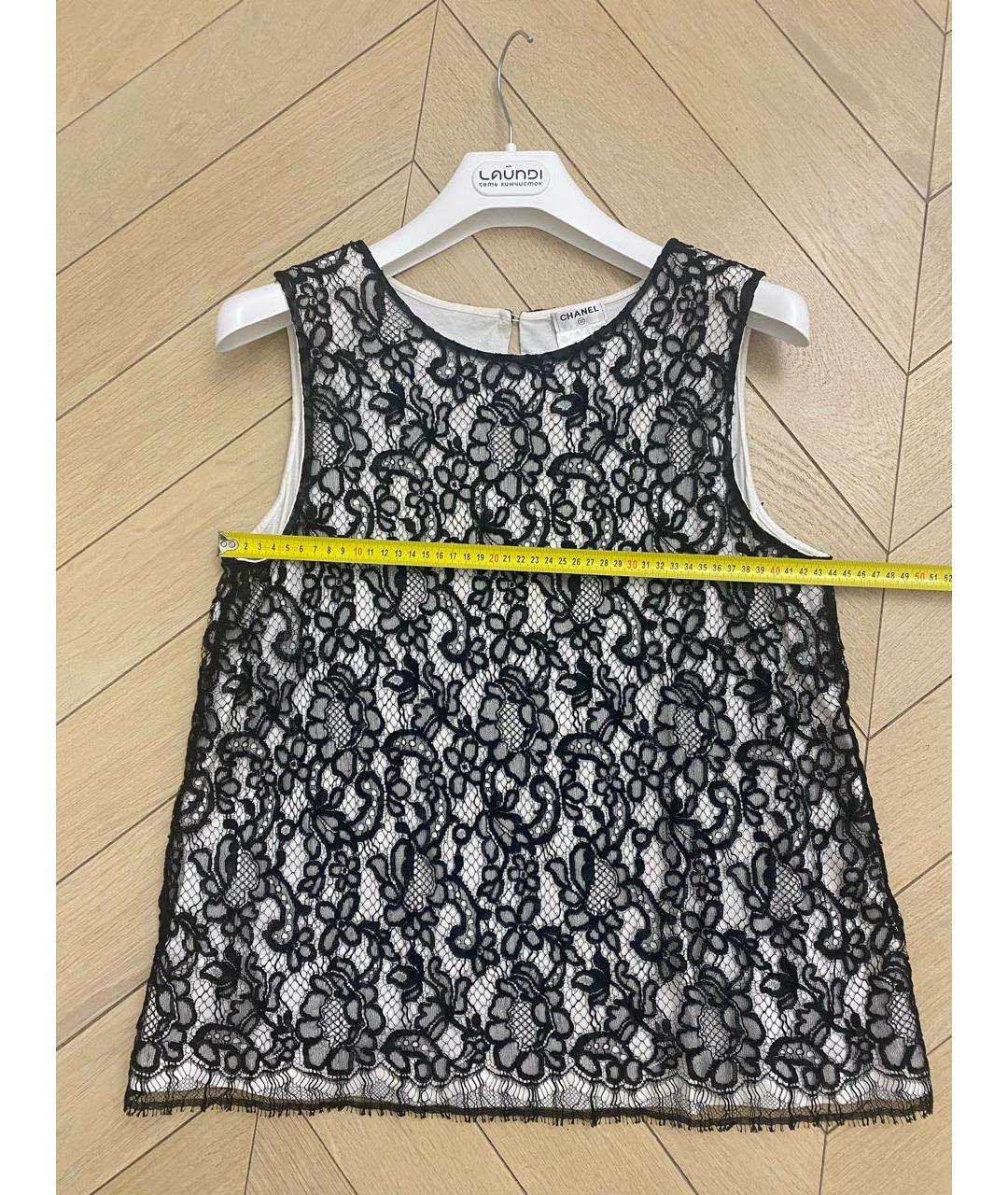 CHANEL Белая кружевная майка, фото 5