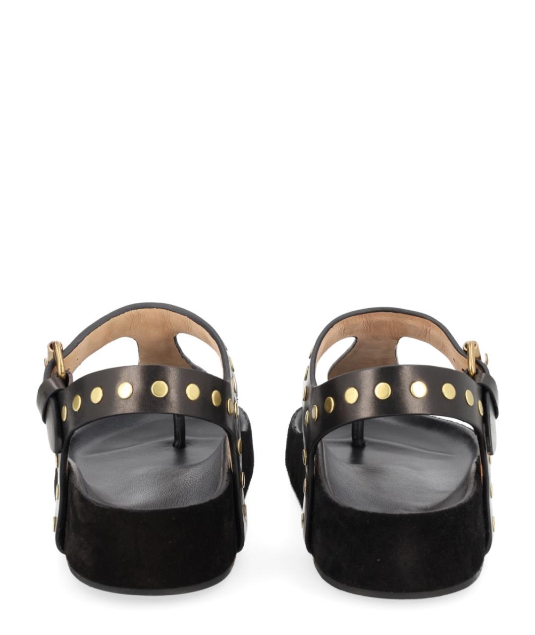 ISABEL MARANT Черные кожаные сандалии, фото 4