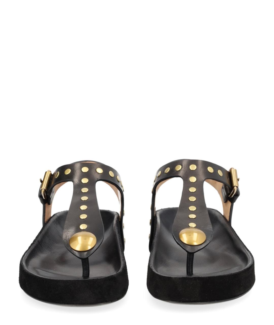 ISABEL MARANT Черные кожаные сандалии, фото 3