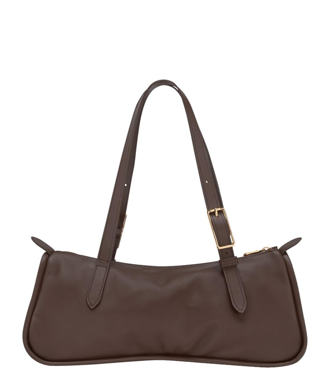 LONGCHAMP Коричневая кожаная сумка через плечо, фото 2