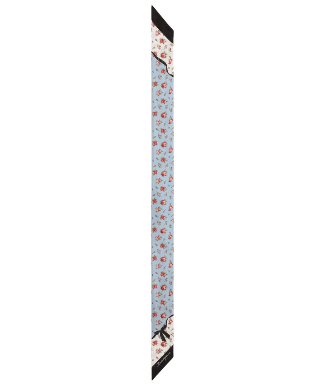 DOLCE&GABBANA Мульти шелковый шарф, фото 1