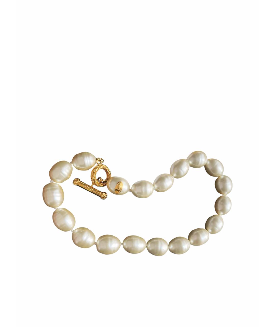 CHANEL Белый жемчужный кулон, фото 1