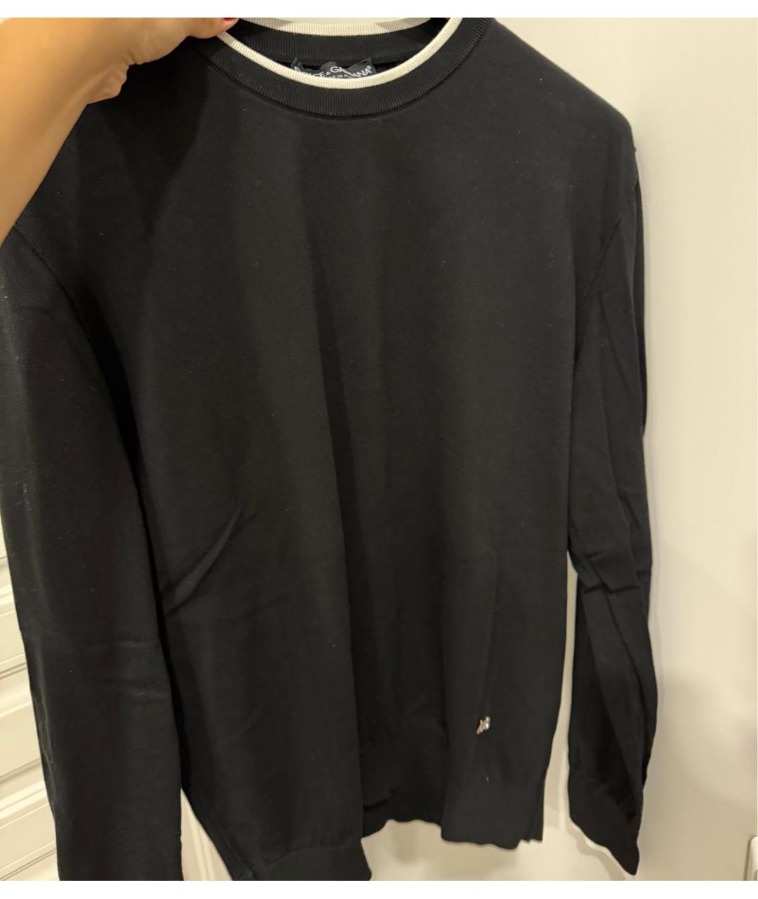 DOLCE&GABBANA Черный джемпер / свитер, фото 5