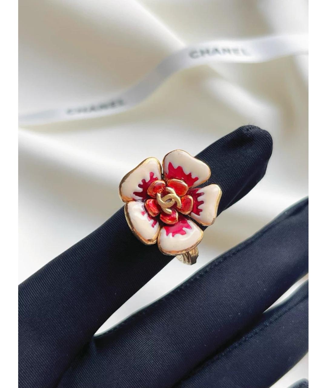 CHANEL Красное кольцо из желтого золота, фото 4