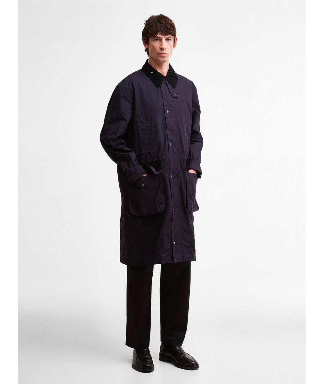 BARBOUR Темно-синяя хлопковая парка, фото 4