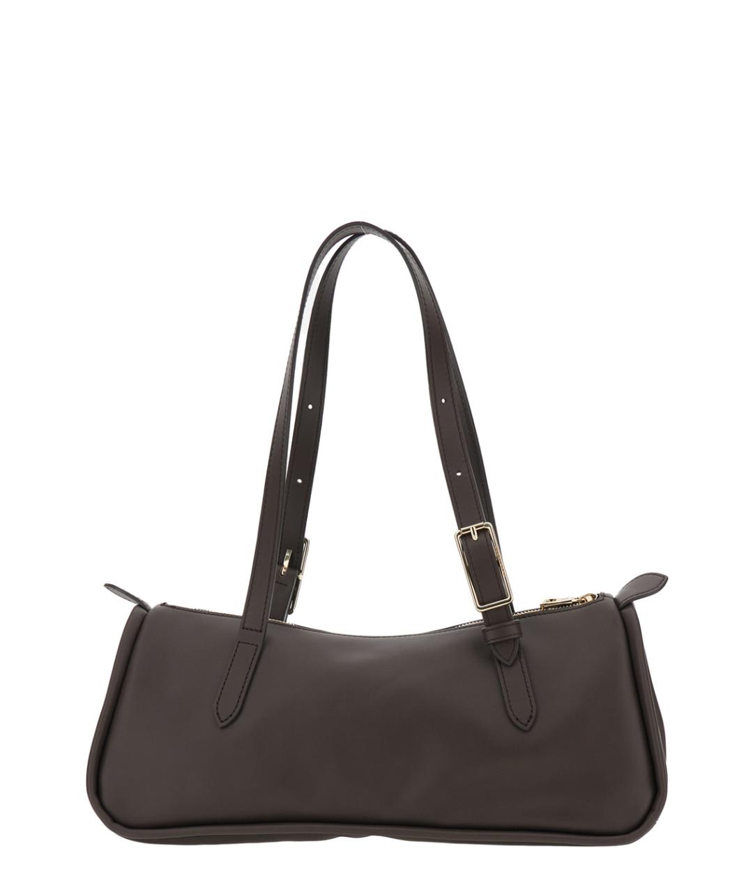 LONGCHAMP Коричневая кожаная сумка с короткими ручками, фото 2