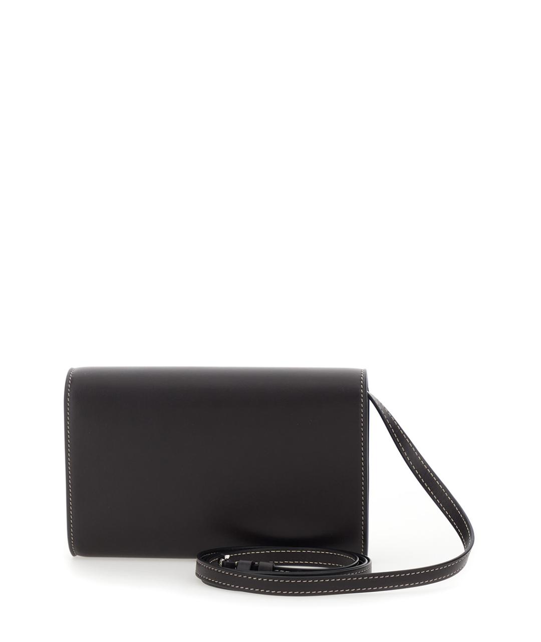 Savette Черная кожаная сумка через плечо, фото 2