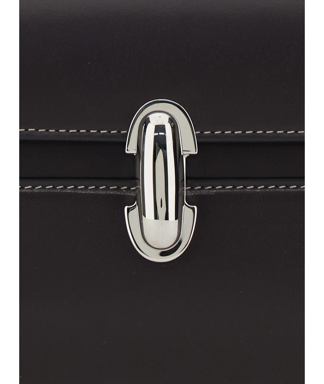 Savette Черная кожаная сумка через плечо, фото 3