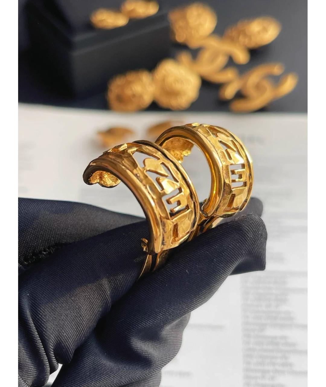 CHANEL Золотые серьги из желтого золота, фото 3