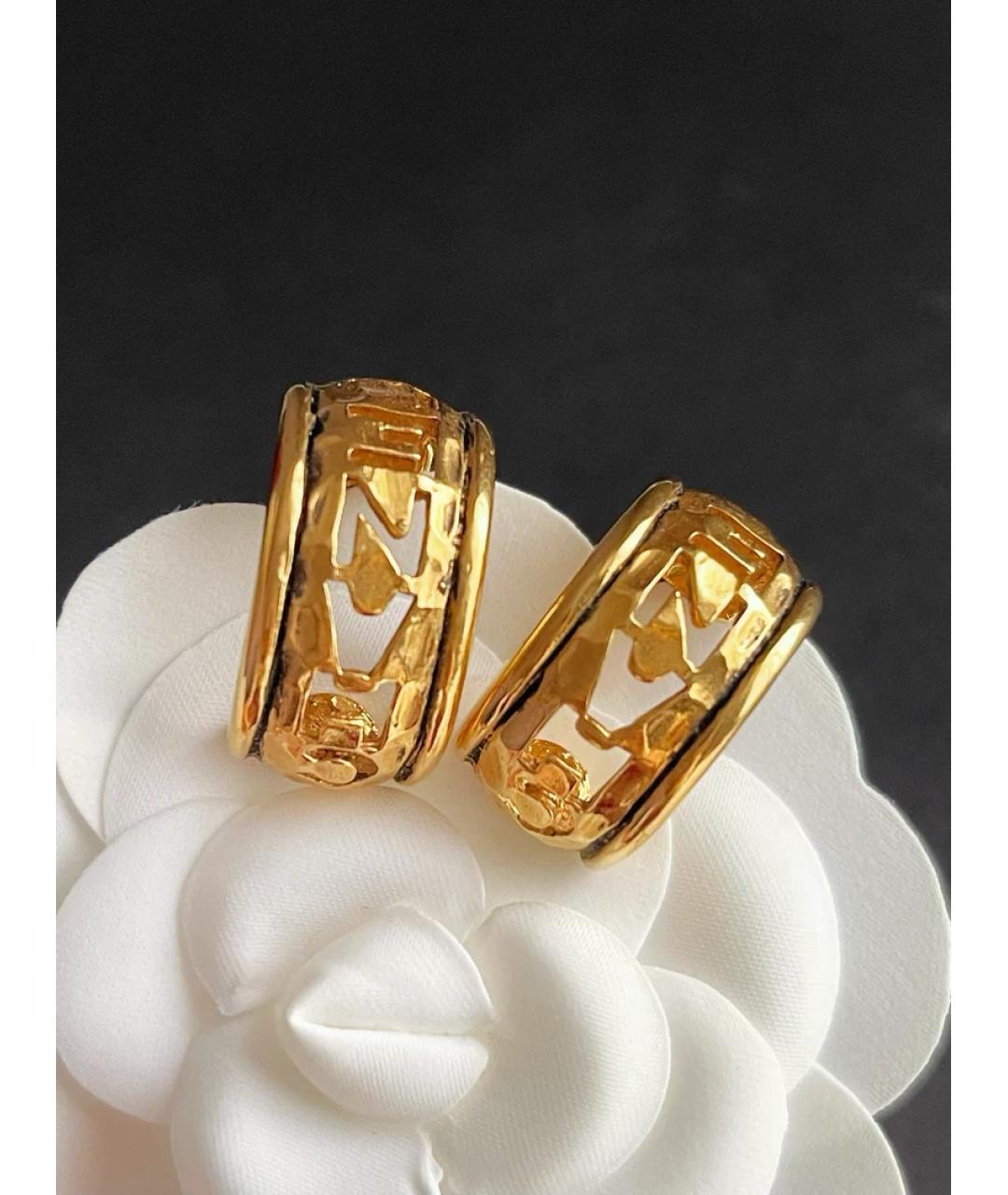 CHANEL Золотые серьги из желтого золота, фото 6