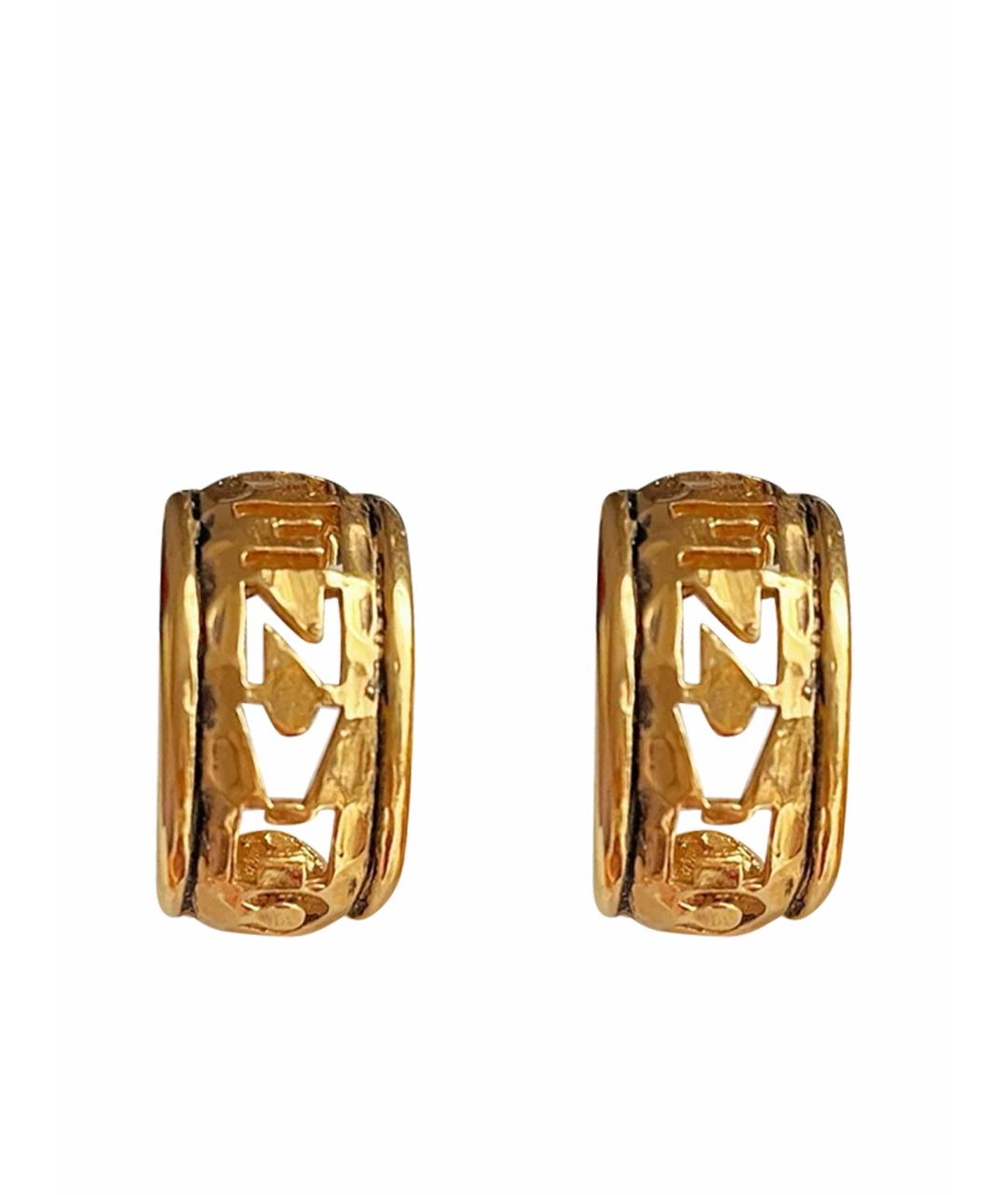 CHANEL Золотые серьги из желтого золота, фото 1