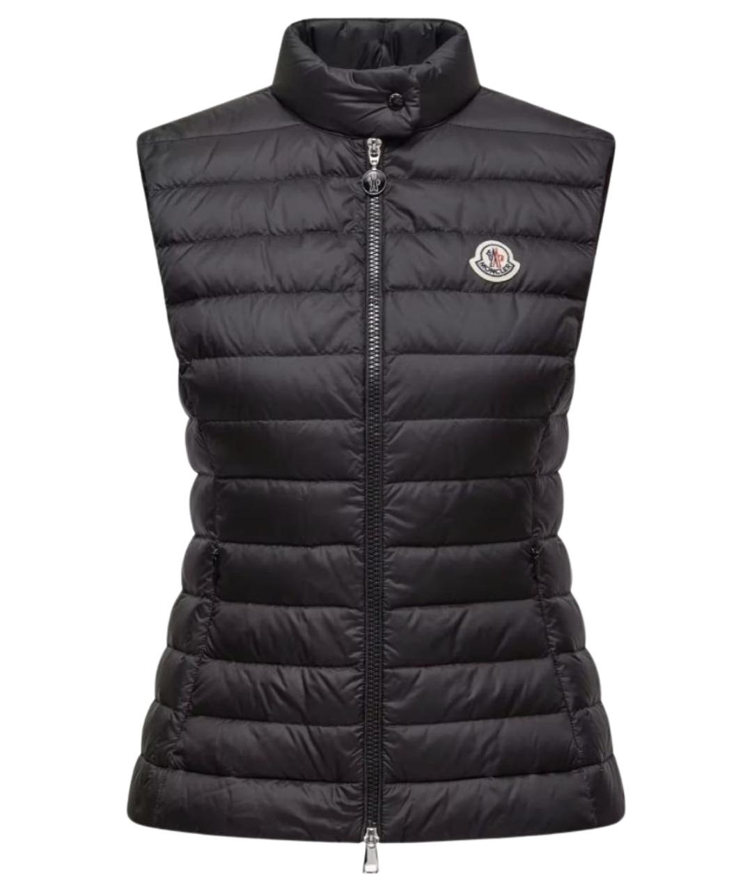 MONCLER Черный полиамидовый жилет, фото 1