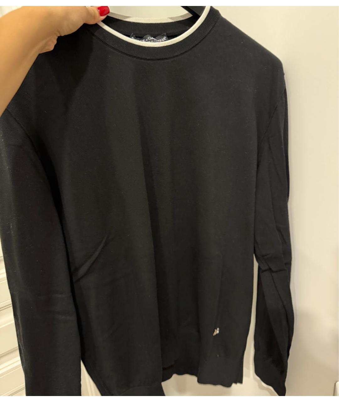 DOLCE&GABBANA Черный джемпер / свитер, фото 5