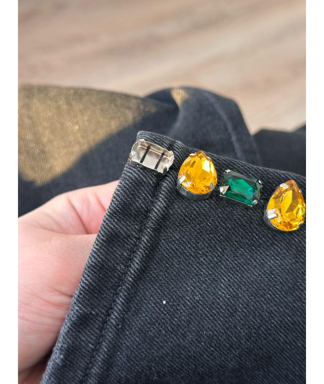 DOLCE&GABBANA Черные хлопко-эластановые джинсы скинни, фото 8